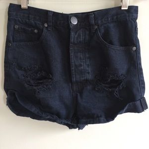 TOBI Los Feliz Jaguar Denim Shorts